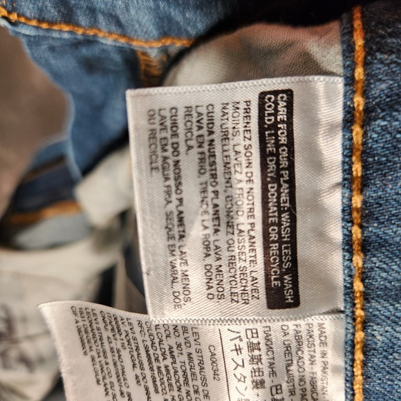 Levi's 505 Jeans Men's 33X30 Blue Straight Regular Fit - Picture 8 of 16